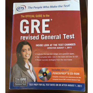 ETS GRE Revised General Test Study Guide Book & CD